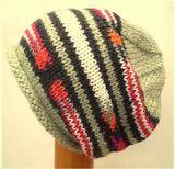 Dreadz Hand Knitted Slouchy Rolled Brim Dreadlock Beanie Hat (AW_23_07)