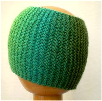 Dreadz Hand Knitted Dreadlock Headband / Tube (Greens) (DR-05)