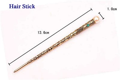 Dreadz Hair Stick with Blue Jewel Detail (x 1 hair stick)