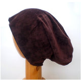 Dreadz Velvet Beanie Hat (Chocolate Brown)