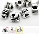 Dreadz Silver Butterfly Dreadlock Hair Beads (5mm Hole) x 3 Beads