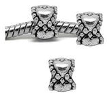 Dreadz Silver Love Heart Dreadlock Hair Beads (5mm Hole) x 3 Bead Pack