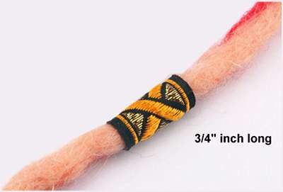 Dreadz Dreadlock Fabric Cuff (3/4" Long x 1/2" Wide) #372