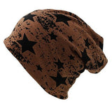 Dreadz Star Slouch Beanie (Brown/Black)